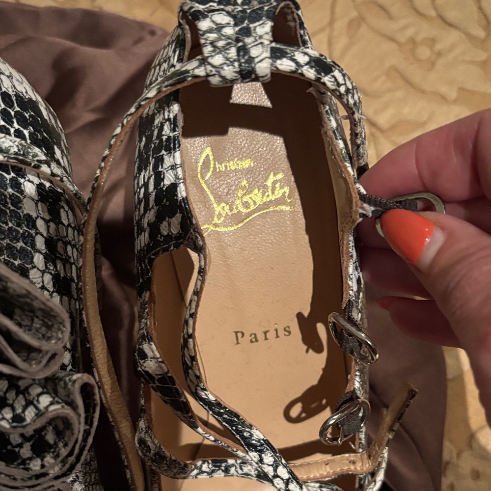 Christian Louboutin Snakeskin Pattern Heels
